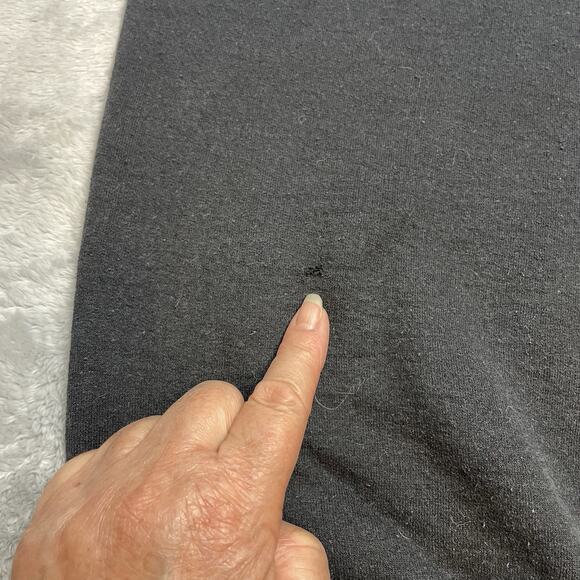 Frog Sitting on a Toadstool Mushroom Sweatshirt Size 2XL Black Embroidered - Picture 6 of 6